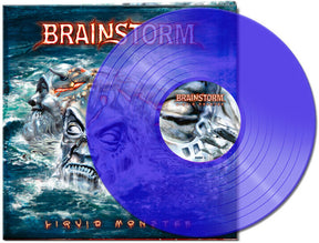 the album cover for Brainstorm - Liquid Monster - Clear Blue (Blue) [Colored Vinyl] [Clear Vinyl]