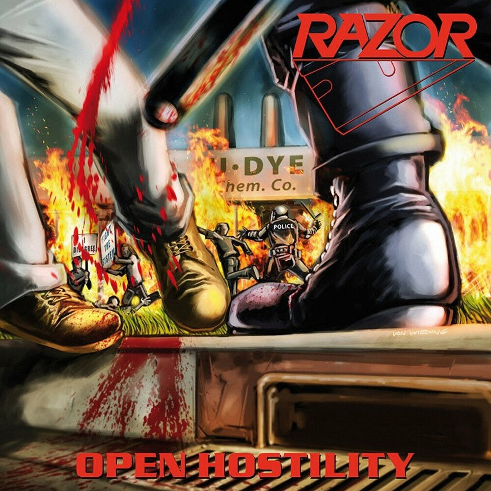 the album cover for Razor - Open Hostility