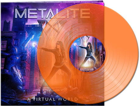the album cover for Metalite - Virtual World - Clear Orange [Colored Vinyl] [Clear Vinyl] (Gate)