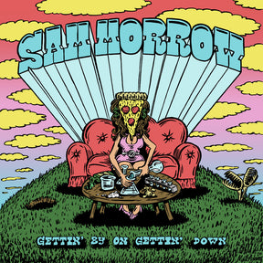 the album cover for Sam Morrow - Gettin' By On Gettin' Down [Green In Yellow LP]