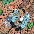 the album cover for Vic Spencer  / Small Professor - Mudslide (Brwn) [Colored Vinyl] [Limited Edition] (Wht) (Can)