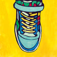 the album cover for Kero Kero Bonito - The Sneaker Dance (Blue) [Colored Vinyl] (Ylw)