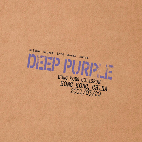 the album cover for Deep Purple - Live In Hong Kong [Colored Vinyl] (Purp)