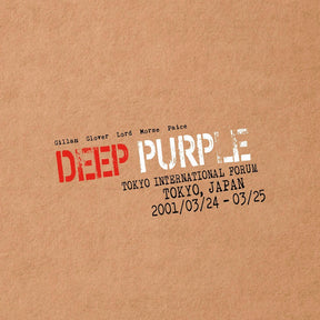 the album cover for Deep Purple - Live In Tokyo 2001 [Clear Vinyl] (Red)