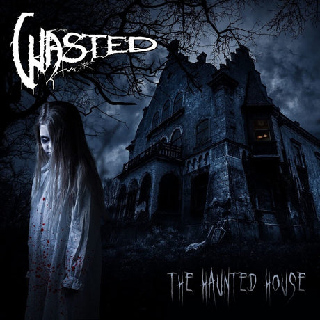the album cover for WASTED - Haunted House - Red/White Splatter [Colored Vinyl] (Red)