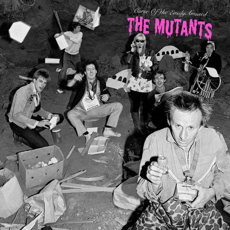 the album cover for The Mutants - Curse Of The Easily Amused