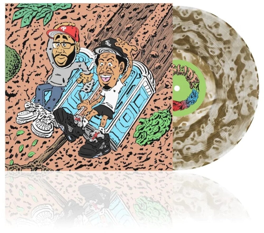 the album cover for Vic Spencer  & Small Professor - Mudslide