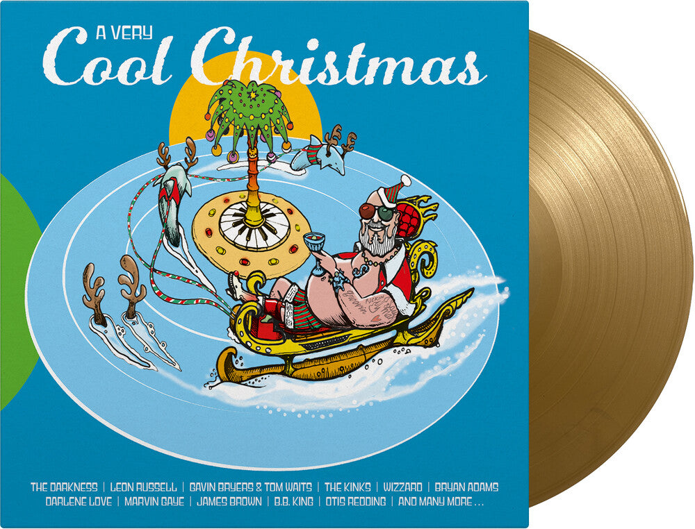 the album cover for Very Cool Christmas 1 / Various (Colv) (Gol) (Ltd) - Very Cool Christmas 1 / Various [Colored Vinyl] (Gol) [Limited Edition]