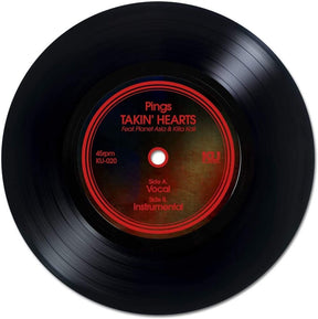 the album cover for Pings - Taking Hearts