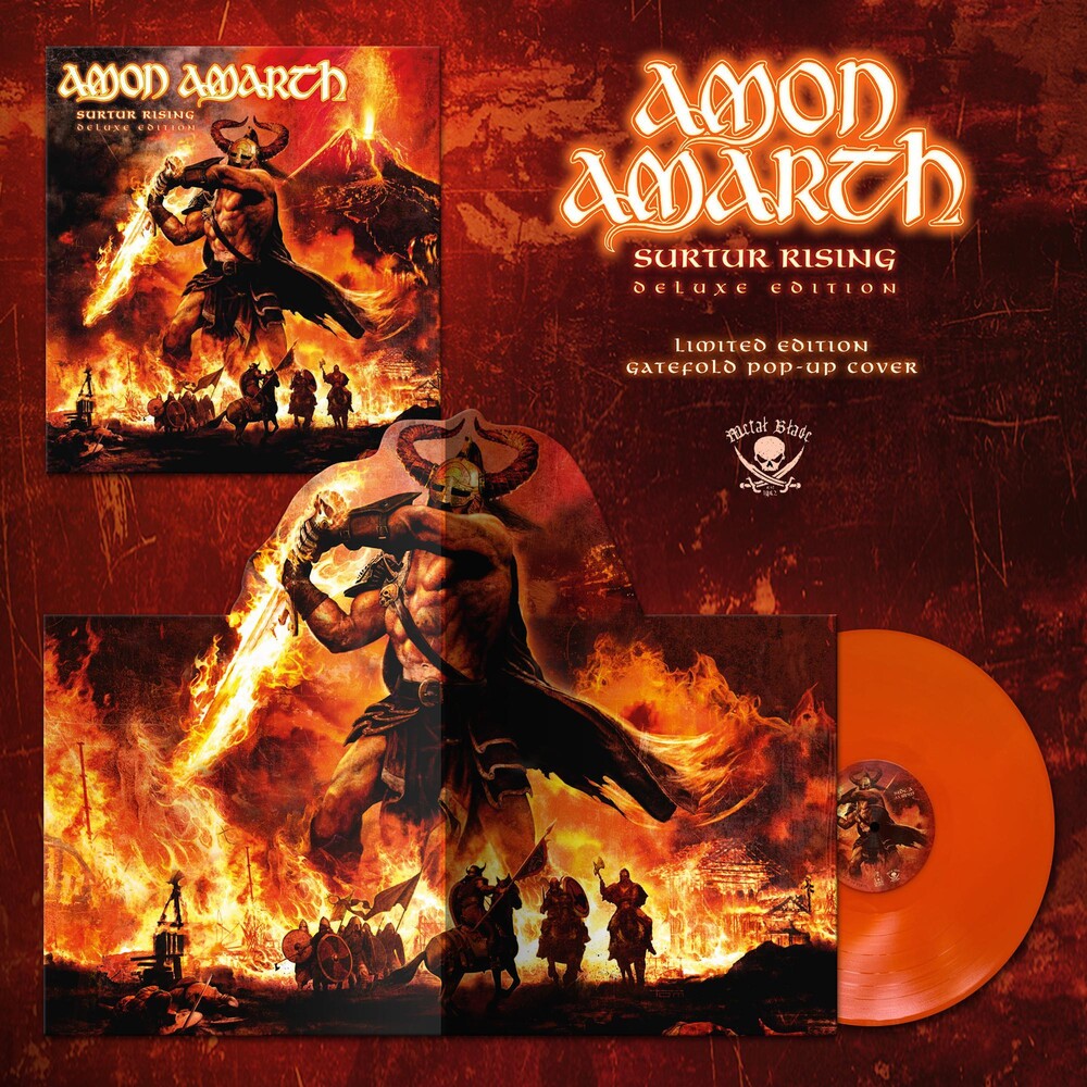 the album cover for Amon Amarth - SURTUR RISING