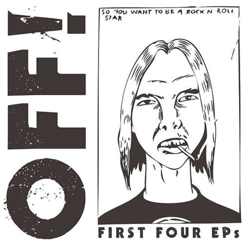 the album cover for OFF! - First Four EPs [Import Translucent Blue 2LP]