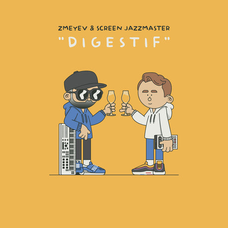 the album cover for Zmeyev & Screen Jazzmaster - Digestif