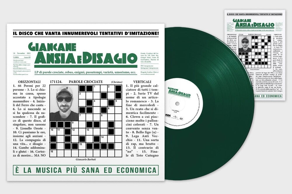 the album cover for Giancane - Ansia E Disagio [Colored Vinyl] (Grn) (Ita)