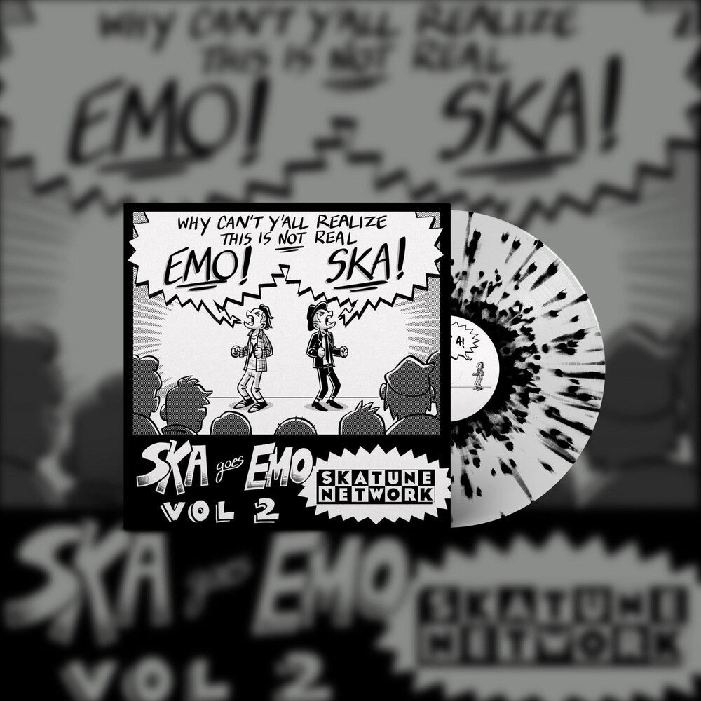 the album cover for Skatune Network - Ska Goes Emo, Vol. 2 (Blk) [Colored Vinyl] (Wht)