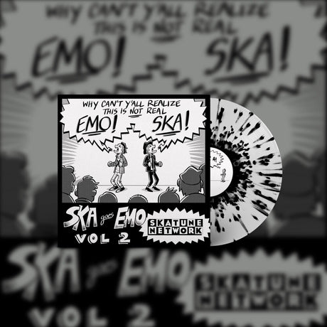 the album cover for Skatune Network - Ska Goes Emo, Vol. 2 (Blk) [Colored Vinyl] (Wht)