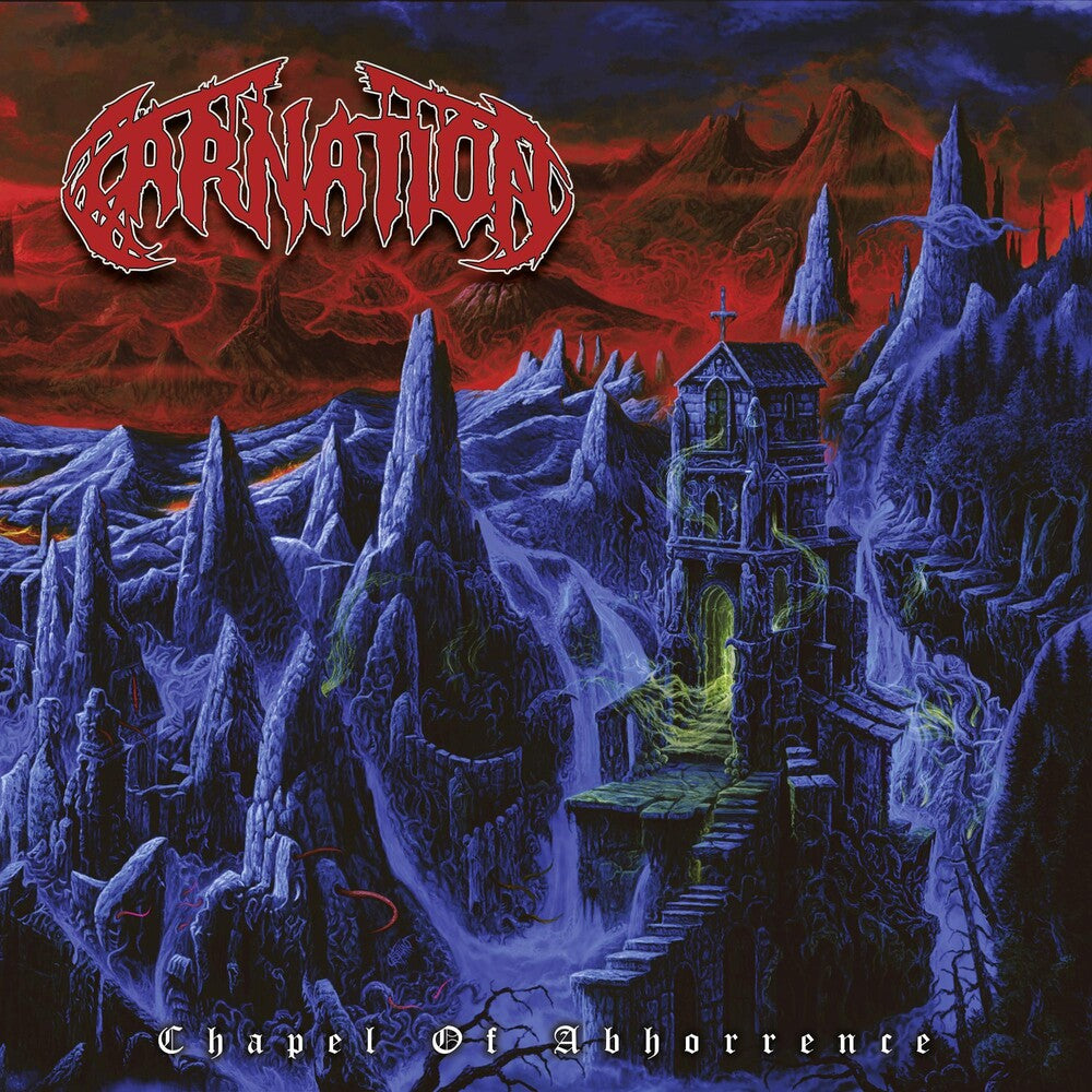the album cover for Carnation - Chapel Of Abhorrence [Colored Vinyl] (Gate) [Limited Edition] (Wht)