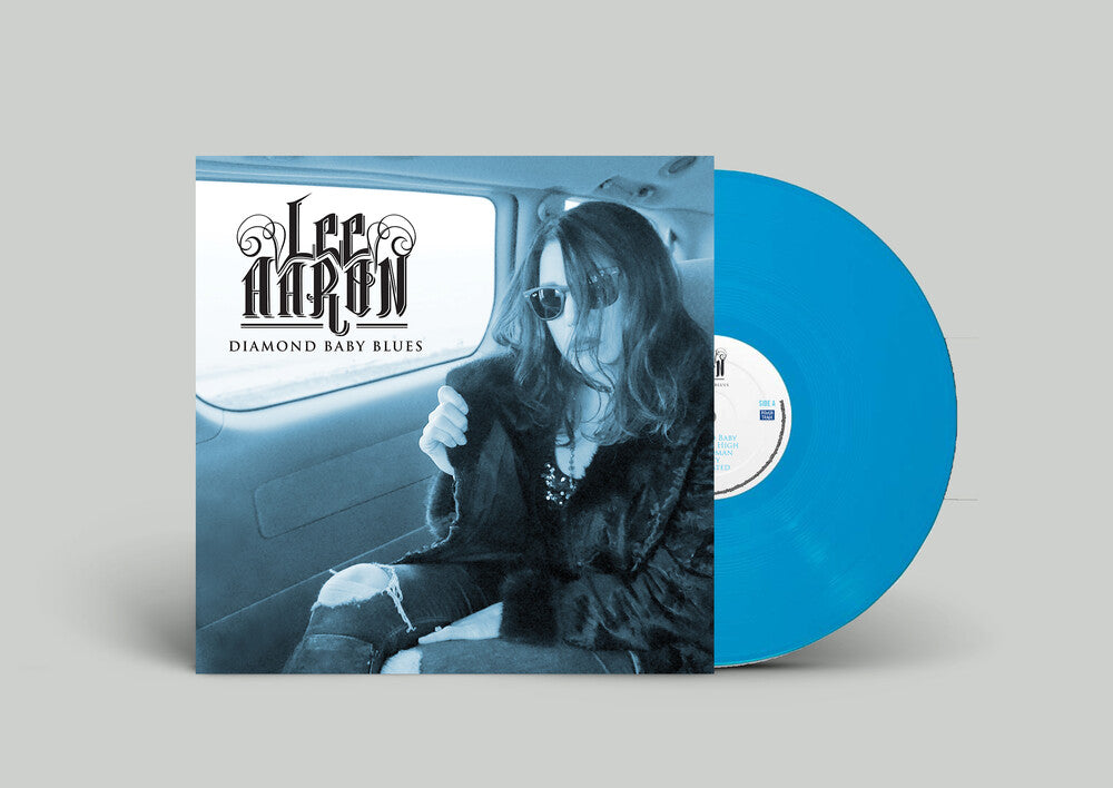 the album cover for Lee Aaron - Diamond Baby Blues - Sky Blue (Blue) [Colored Vinyl]