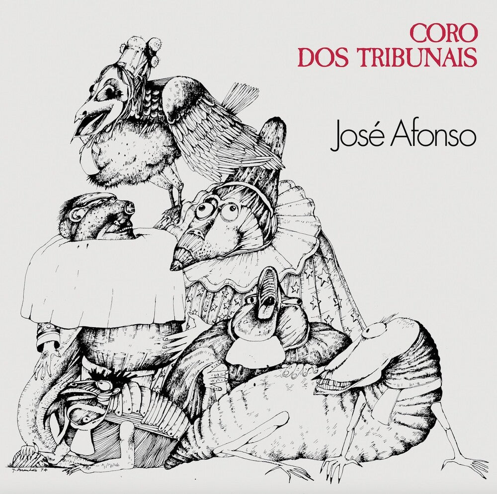 the album cover for Jose Afonso - Coro Dos Tribunais
