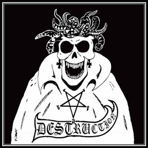 the album cover for Destruction - Bestial Invasion Of Hell (Pict)