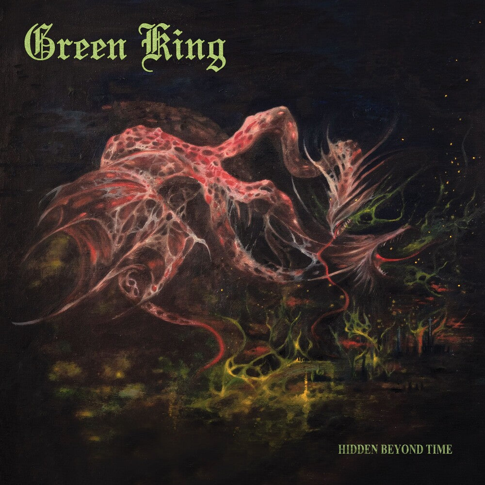 the album cover for Green King - Hidden Beyond Time