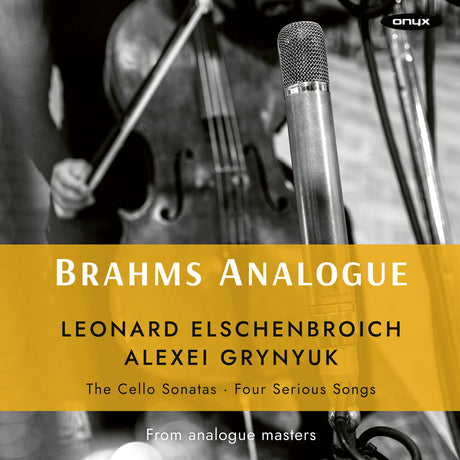 the album cover for Leonard Elschenbroich - Brahms Analogue