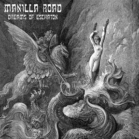 the album cover for Manilla Road - Dreams Of Eschaton