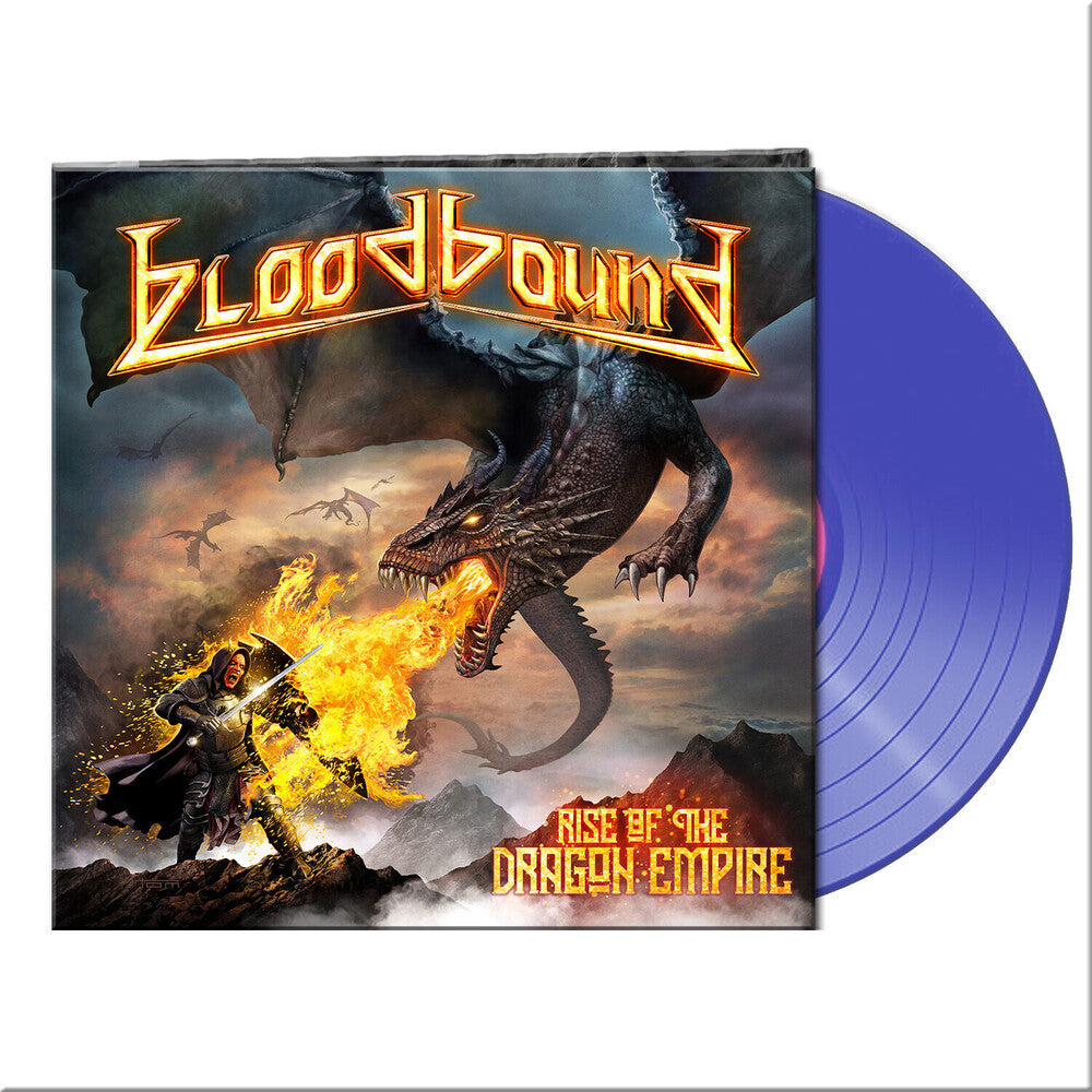 the album cover for Bloodbound - Rise Of The Dragon Empire - Blue (Blue) [Clear Vinyl]