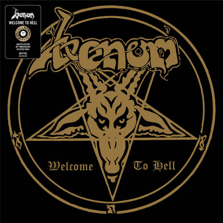 the album cover for Venom - Welcome To Hell [Splatter LP]