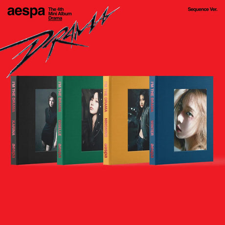 the album cover for Aespa - Drama - The 4th Mini Album (Sequence Ver.) [Limited Edition]