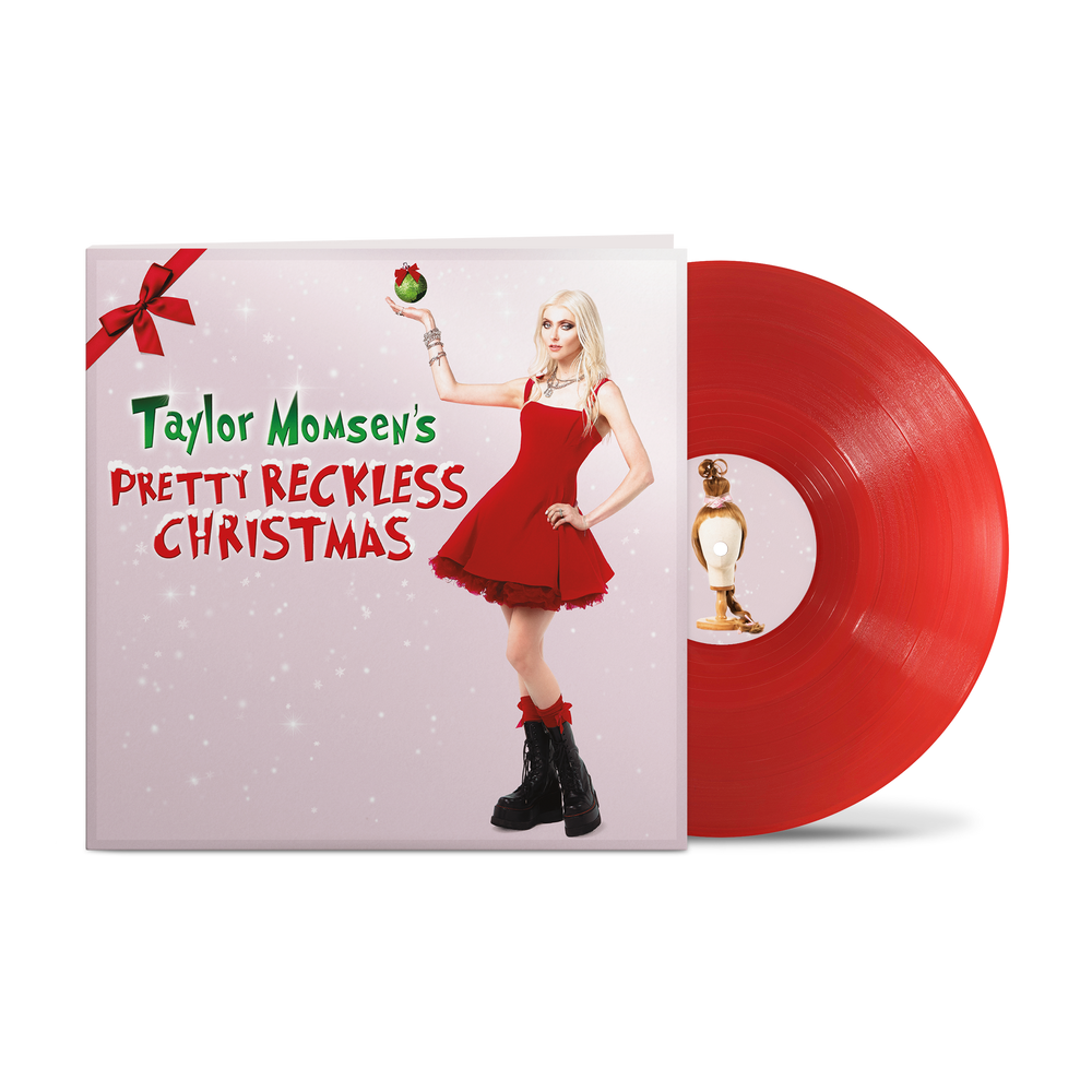 the album cover for The Pretty Reckless - Taylor Momsen's Pretty Reckless Christmas (EP) [Translucent Ruby vinyl]