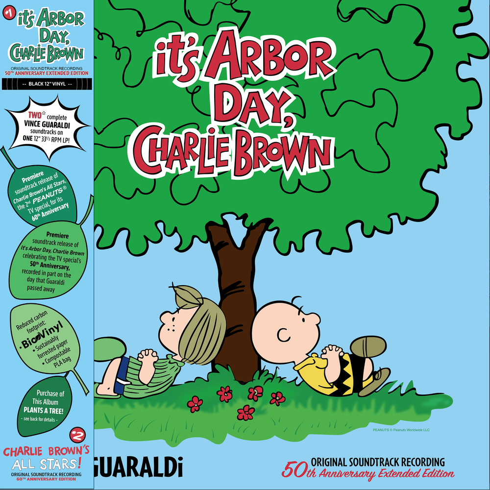 the album cover for Vince Guaraldi - It's Arbor Day, Charlie Brown / Charlie Brown's All Stars! (OST Recordings) (50th Extended And 60th Anniversary Ed)