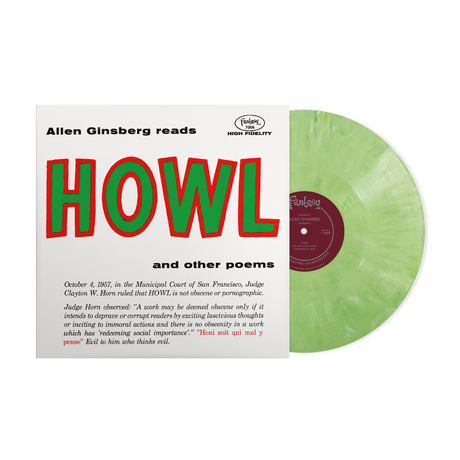 the album cover for Allen Ginsberg - Howl And Other Poems [Eco-friendly Green Blend]