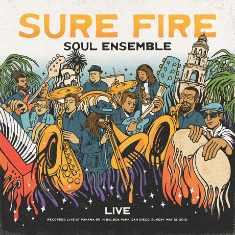 the album cover for Sure Fire Soul Ensemble - Live At Panama 66