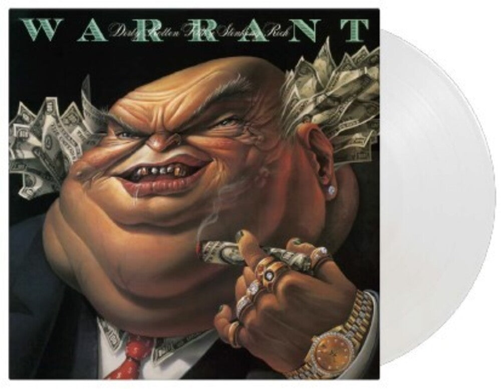 the album cover for Warrant - Dirty Rotten Filthy Stinking Rich [Limited Edition Crystal Clear LP]