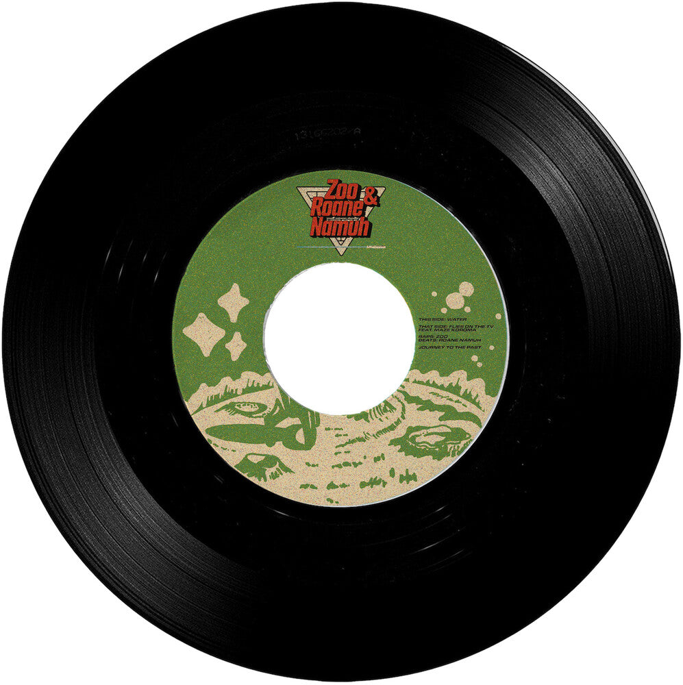 the album cover for Zoo & Roane Namuh - Water B/W Flies On The Tv (Ft. Maze Koroma)