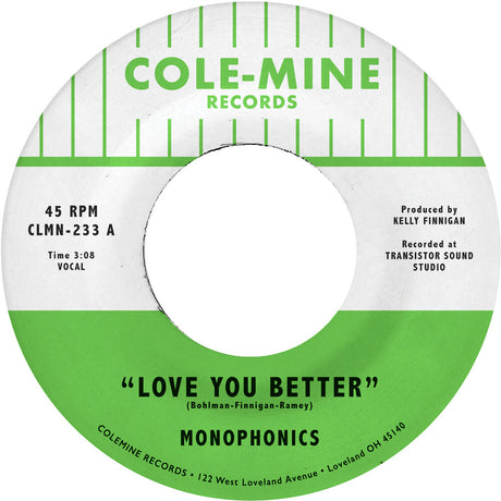 the album cover for Monophonics & Kelly Finnigan - Love You Better / Shape Of My Teardrops