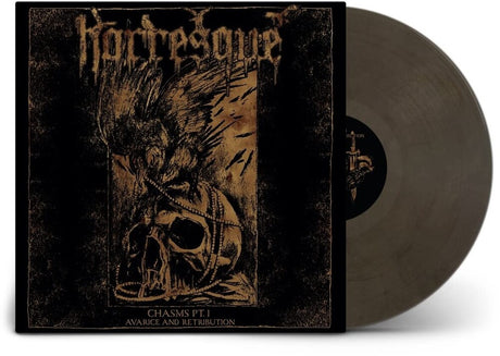 the album cover for Horresque - Chasms Pt. I: Avarice And Retribution (Blk) [Clear Vinyl]