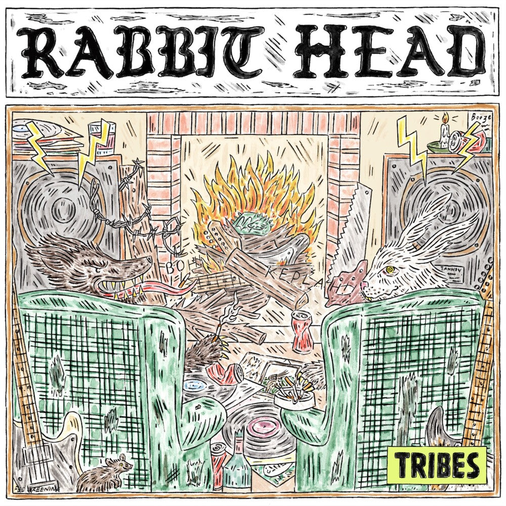 the album cover for Tribes - Rabbit Head