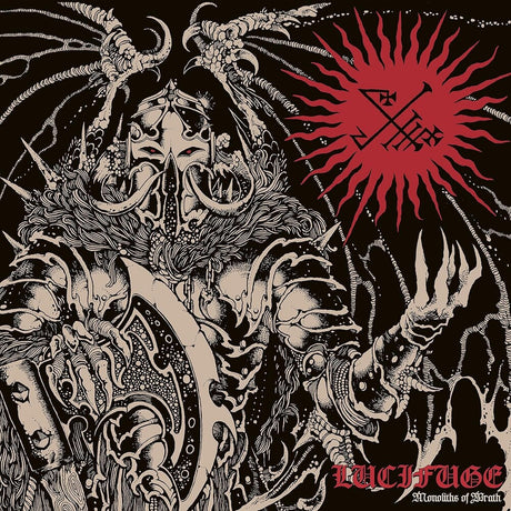 the album cover for Lucifuge - Monoliths Of Wrath