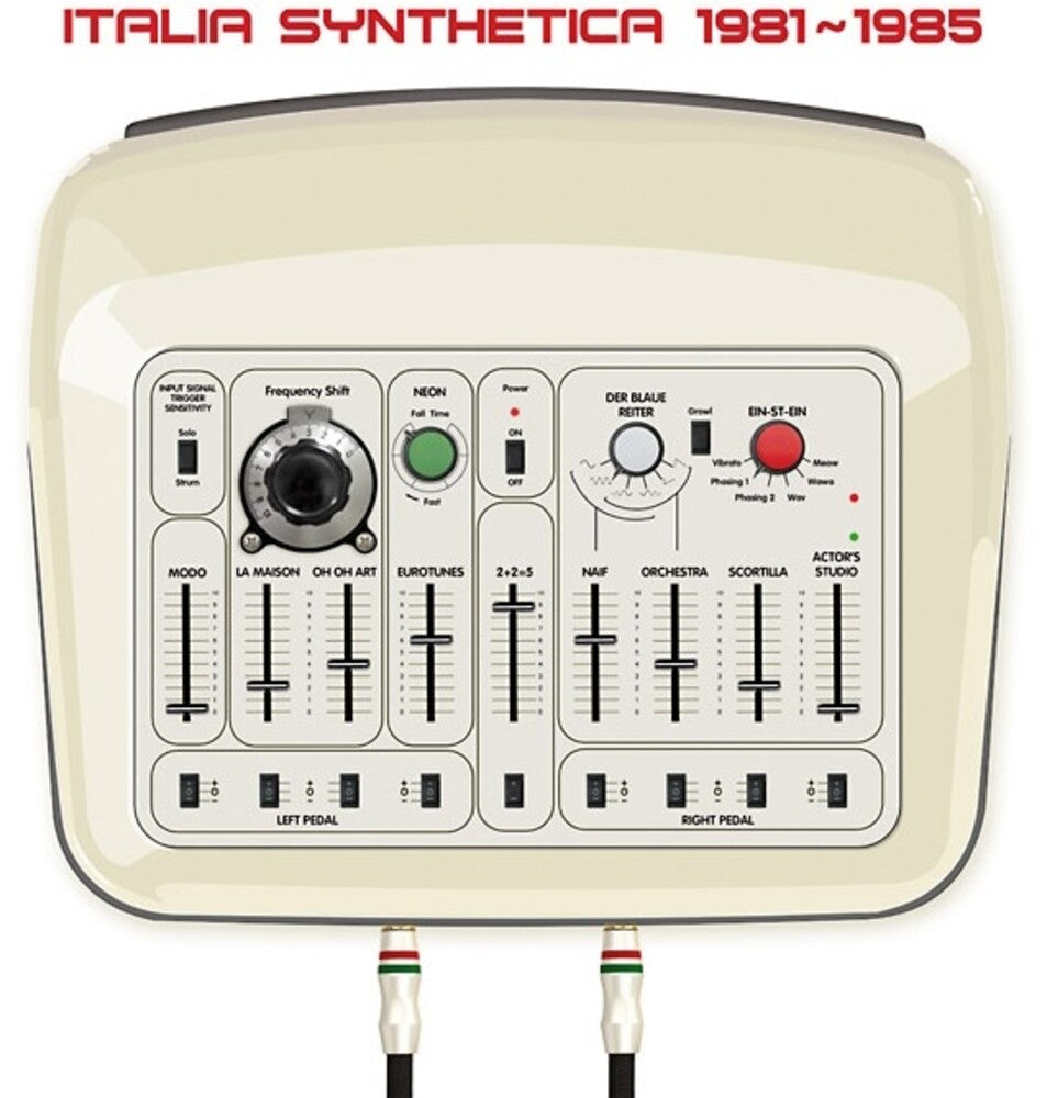 the album cover for Italia Synthetica 1981-1985 / Various (Colv) (Wht) - Italia Synthetica 1981-1985 / Various [Colored Vinyl] (Wht)