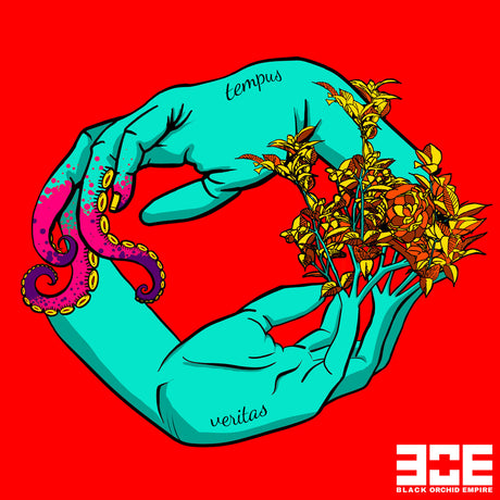 the album cover for Black Orchid Empire - Tempus Veritas [Clear Vinyl] (Red) (Uk)