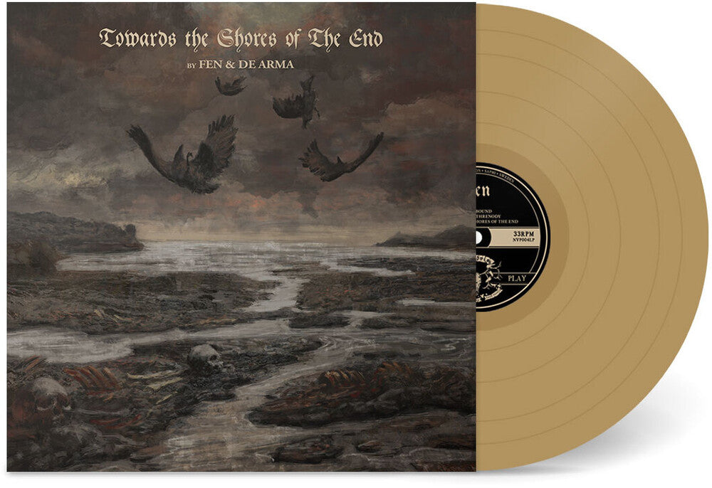 the album cover for Fen & De Arma - Towards The Shores Of The End - Gold [Colored Vinyl] (Gol)