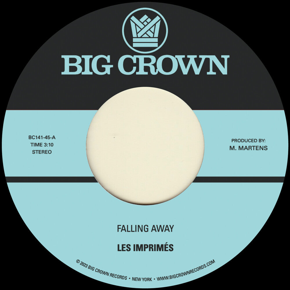 the album cover for Les Imprimes - Falling Away B/W Still Here