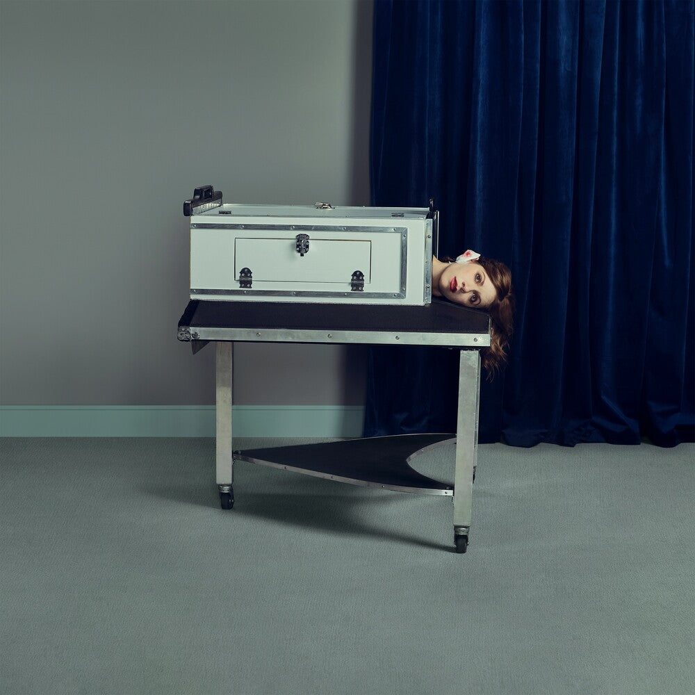 the album cover for K.Flay - Mono - Oke Bottle Clear (Blue) [Colored Vinyl]
