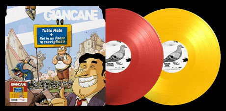 the album cover for Giancane - Tutto Male [Colored Vinyl] (Red) (Ylw) (Ita)