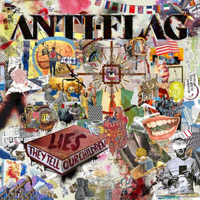the album cover for Anti-Flag - Lies They Tell Our Children - Limited Green Colored Vinyl
