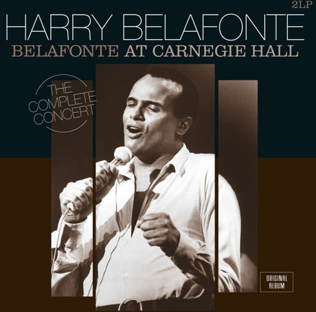 the album cover for Harry Belafonte - Belafonte At Carnegie Hall [Colored Vinyl] (Gol) [Limited Edition]