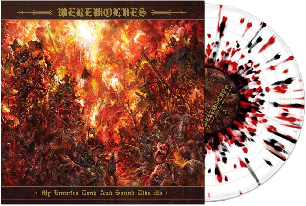 the album cover for Werewolves - My Enemies Look And Sound Like Me (Blk) [Colored Vinyl]