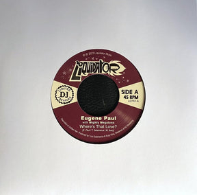 the album cover for Eugene Paul  & Mighty Megatons - Where Is That Love (Spa)