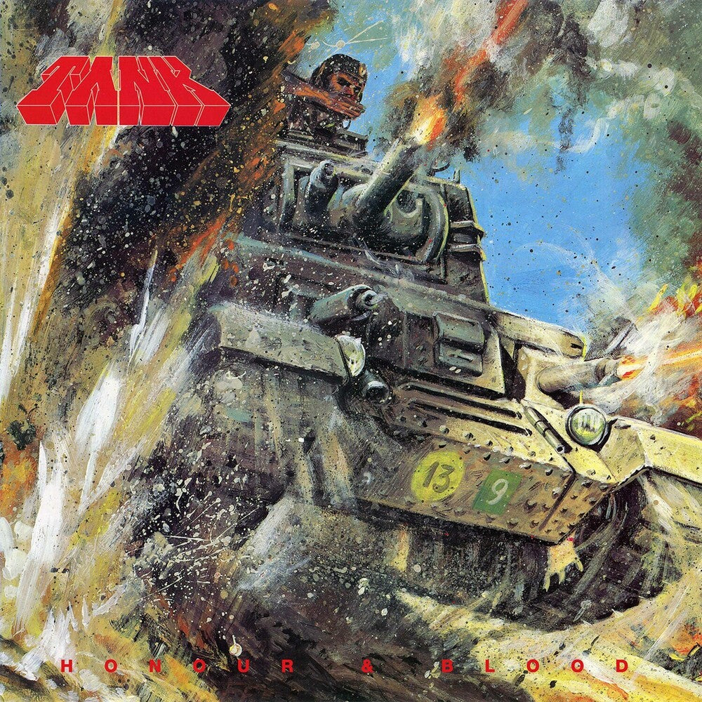 the album cover for Tank - Honor & Blood - Blue/Red (Blue) [Colored Vinyl] (Red)
